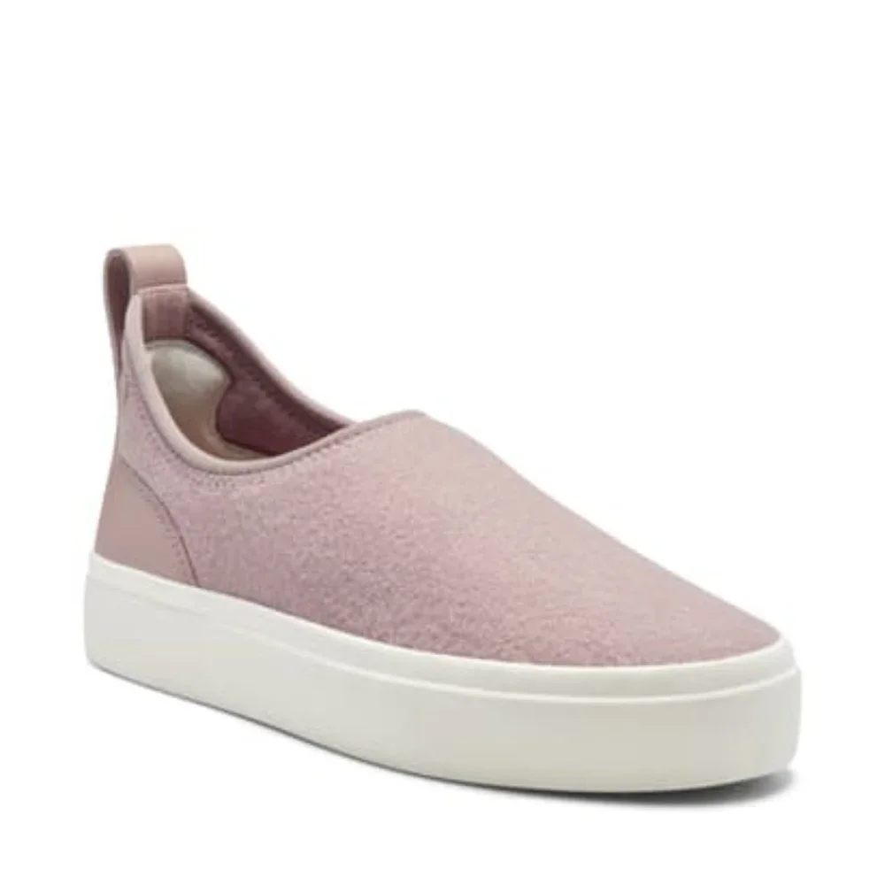 LUCKY BRAND Wool & Leather Slip On Sneakers Tauve 8.5 M BNWT SO $90